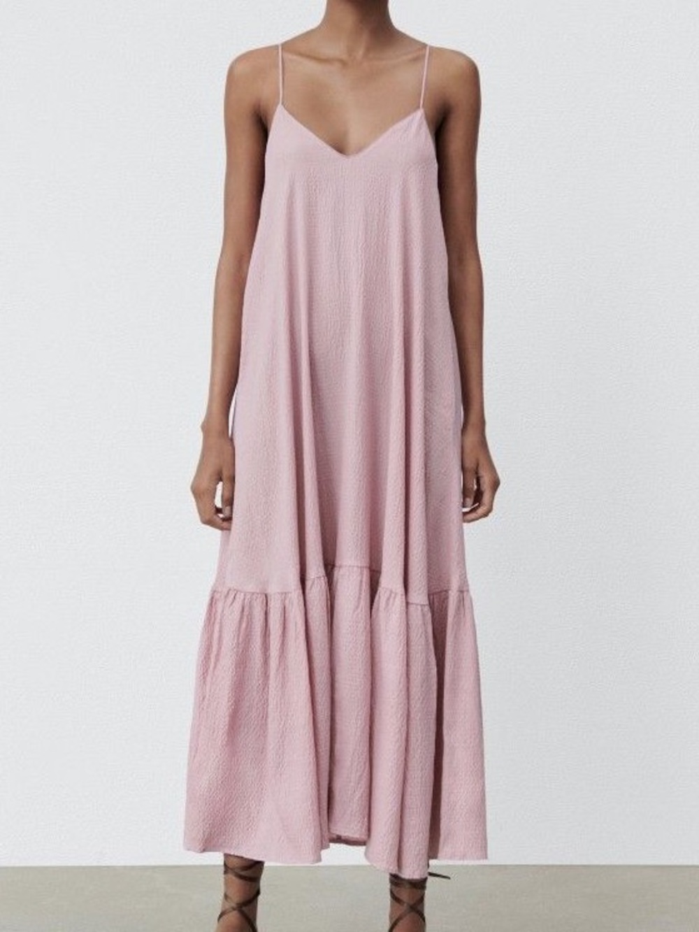 Mauve Pink Spaghetti Strap Slip Dress